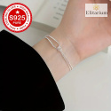 Elegancka Bransoletka S925 Sterling Silvery z Węzłem